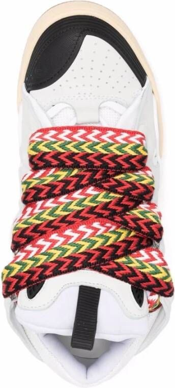 Lanvin Multicolor Curb Veterschoenen White Dames