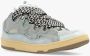Lanvin Multicolor suede en stoffen stoepschuijfjes Blauw Heren - Thumbnail 4