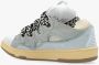 Lanvin Multicolor suede en stoffen stoepschuijfjes Blauw Heren - Thumbnail 5