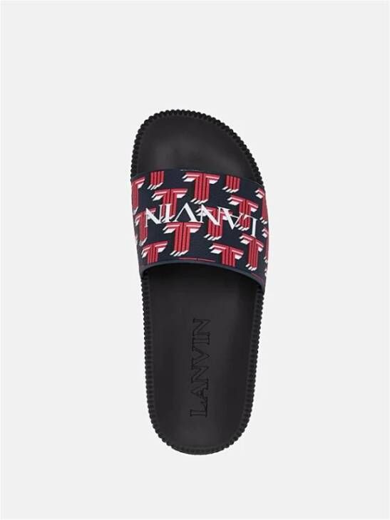 Lanvin Open teenslippers met monogram