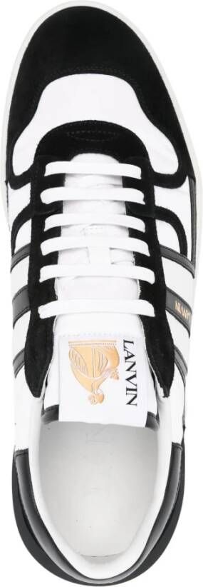 Lanvin Optic White Black Clay Sneakers Black Heren