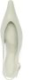 Lanvin Sage Green Pointed-Toe Slingback Pumps Groen Dames - Thumbnail 4