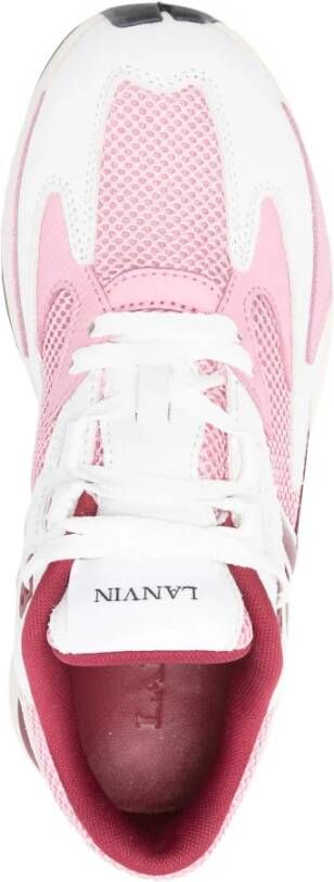 Lanvin Roze Sneakers van Koeienhuid en Polyester