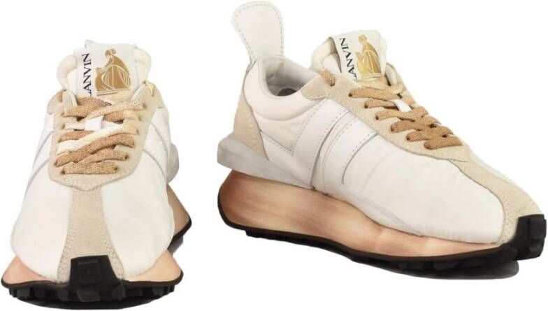 Lanvin Sneaker van gemengde materialen rubberen zool
