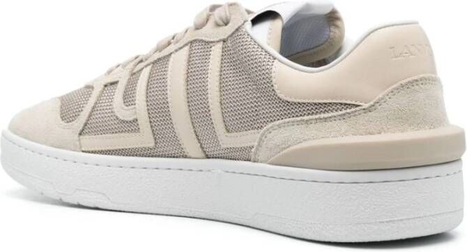 Lanvin Clay Mesh Sneakers Beige Heren