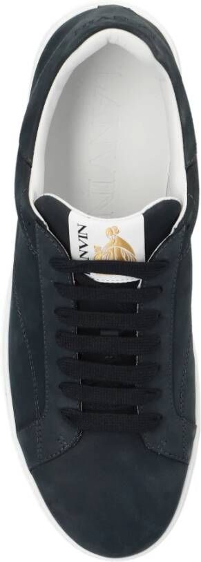 Lanvin Sneakers met logo Blauw Heren