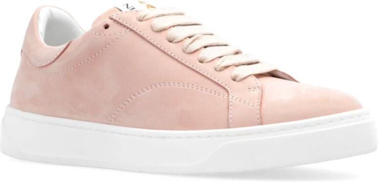 Lanvin Sneakers met logo Roze Dames