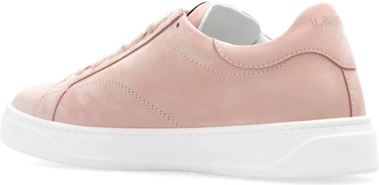 Lanvin Sneakers met logo Roze Dames