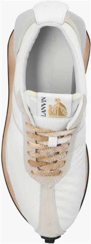 Lanvin Sneakers met logo Wit Dames