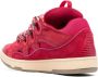 Lanvin Fuchsia Watermeloen Leren Sneakers Pink - Thumbnail 3