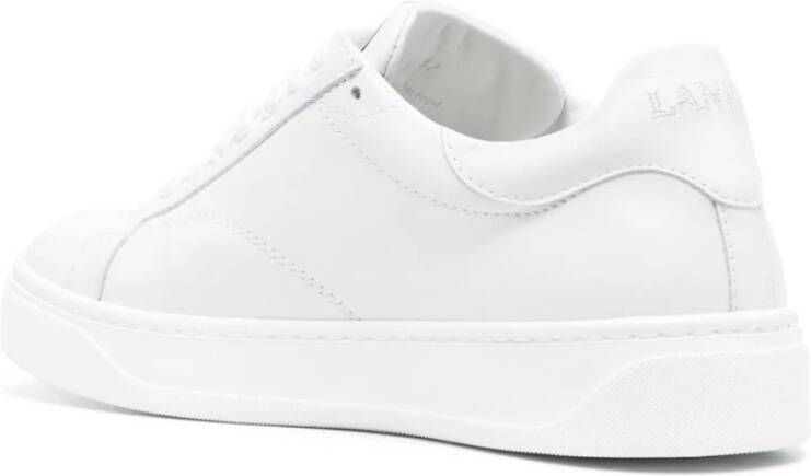 Lanvin Witte Leren Ddb0 Sneakers Wit Dames