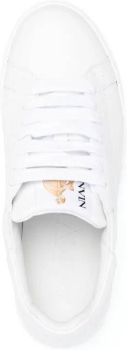 Lanvin Witte Leren Ddb0 Sneakers Wit Dames