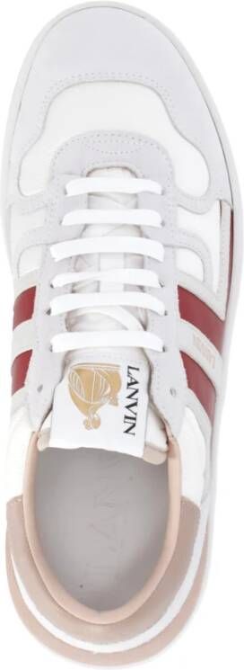 Lanvin Witte Leren Sneakers Wit Dames