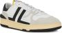 Lanvin Zwarte en witte leren lage sneakers Black Heren - Thumbnail 8