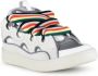 Lanvin Witte leren sneakers met kleurrijke veters White Heren - Thumbnail 2