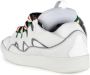 Lanvin Witte leren sneakers met kleurrijke veters White Heren - Thumbnail 3