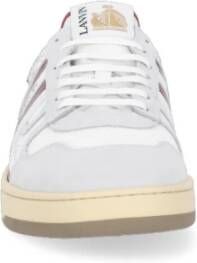 Lanvin Witte Leren Sneakers Wit Heren