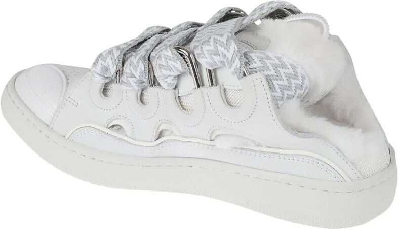 Lanvin Witte Curb Mules Sneakers Wit Heren