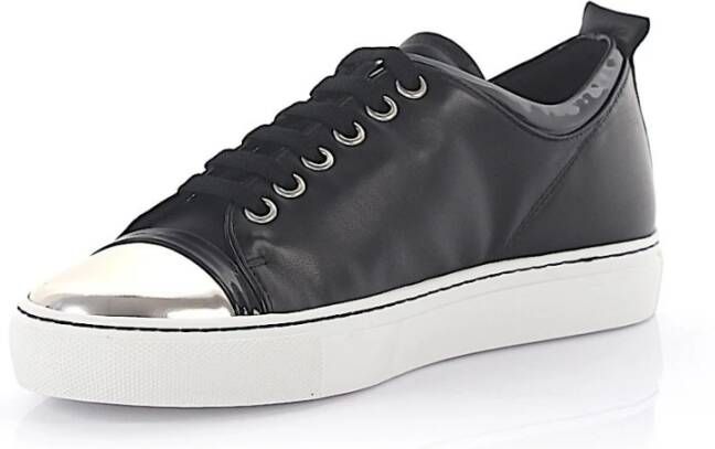 Lanvin Leren Patent Sneakers voor Dames Zwart Dames