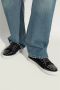 Lanvin Zwarte Leren Sneakers met Rubberen Zool Black Dames - Thumbnail 2