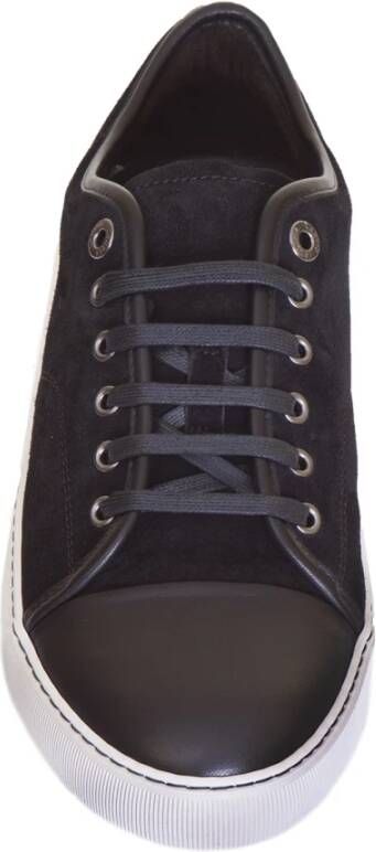 Lanvin Suède en lakleren sneakers
