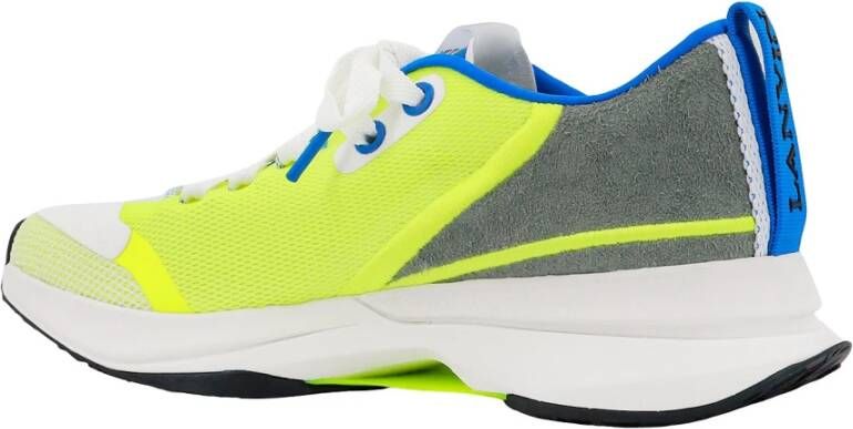 Lanvin Suède en Nylon Vetersneakers