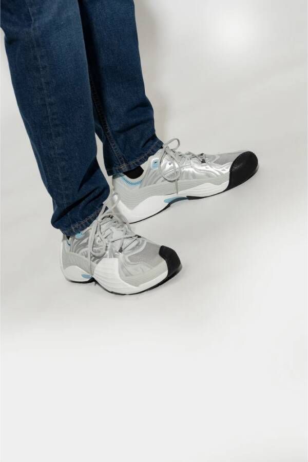 Lanvin Multikleurige Flash-X Sneakers Grijs Heren