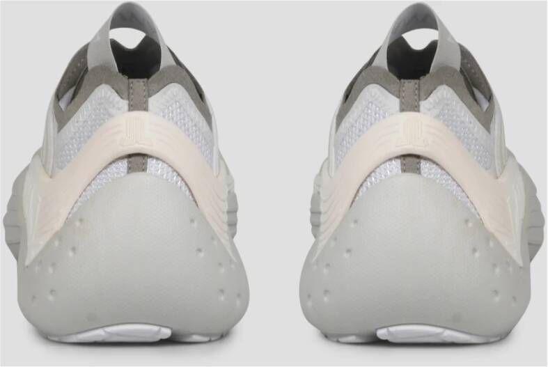 Lanvin Veelkleurige stoffen sneakers Wit Heren
