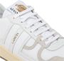 Lanvin Witte en Beige Kalfsleren Clay Sneakers White - Thumbnail 2