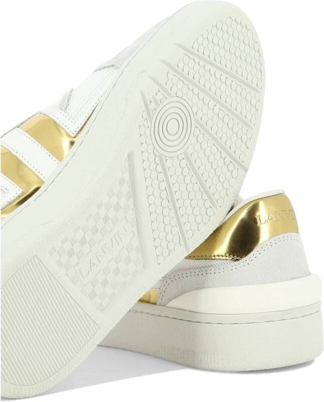 Lanvin Witte Mesh Clay Sneakers