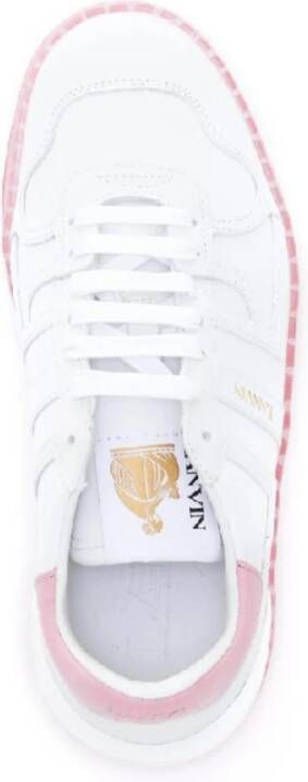 Lanvin Witte Sneakers Upgrade Vrouwen Schoenencollectie White Dames