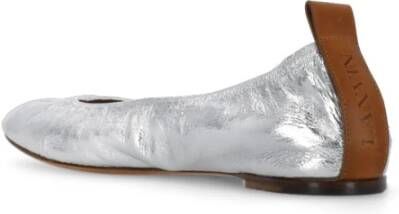 Lanvin Zilveren Leren Balletschoenen voor Dames Gray Dames