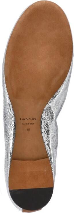 Lanvin Zilveren Leren Balletschoenen voor Dames Gray Dames