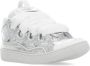 Lanvin Zilveren Leren Sneakers met Ingelegd Logo Gray Dames - Thumbnail 3