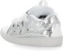 Lanvin Zilveren Leren Sneakers met Ingelegd Logo Gray Dames - Thumbnail 4