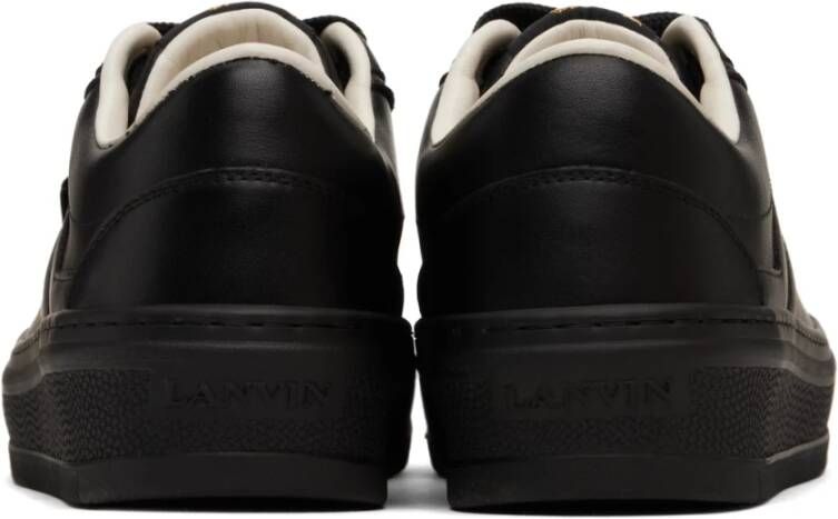 Lanvin Zwarte Cash Sneakers Stedelijke Elegantie