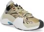 Lanvin Zwarte en gouden tech materiaal sneakers Beige Heren - Thumbnail 2