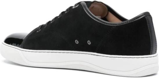 Lanvin Beige Suède Lage Sneakers Beige Heren