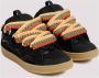 Lanvin Zwarte Sneakers met Paneeldesign en Vetersluiting - Thumbnail 4