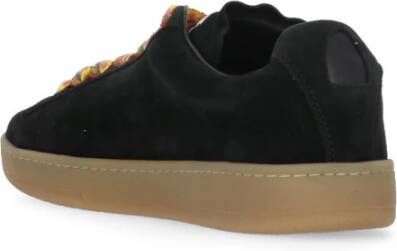 Lanvin Zwarte Suède Leren Sneakers Zwart Dames