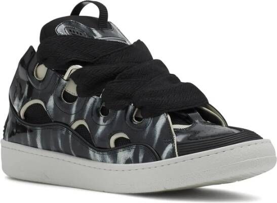 Lanvin Zwarte Veterschoen met Treklipje