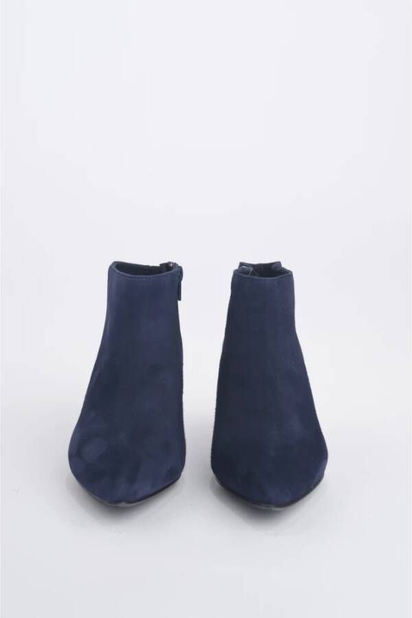 L'arianna Blauwe Suède Enkellaars Blue Dames
