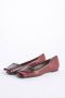 L'arianna Bruine platte schoenen leer 1cm hak Brown Dames - Thumbnail 2
