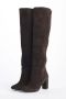 L'arianna Bruine Suède Platte Schoenen Brown Dames - Thumbnail 2