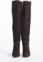 L'arianna Bruine Suède Platte Schoenen Brown Dames - Thumbnail 3