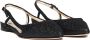 L'arianna Glitter lederen zwarte slingback schoenen Black Dames - Thumbnail 2