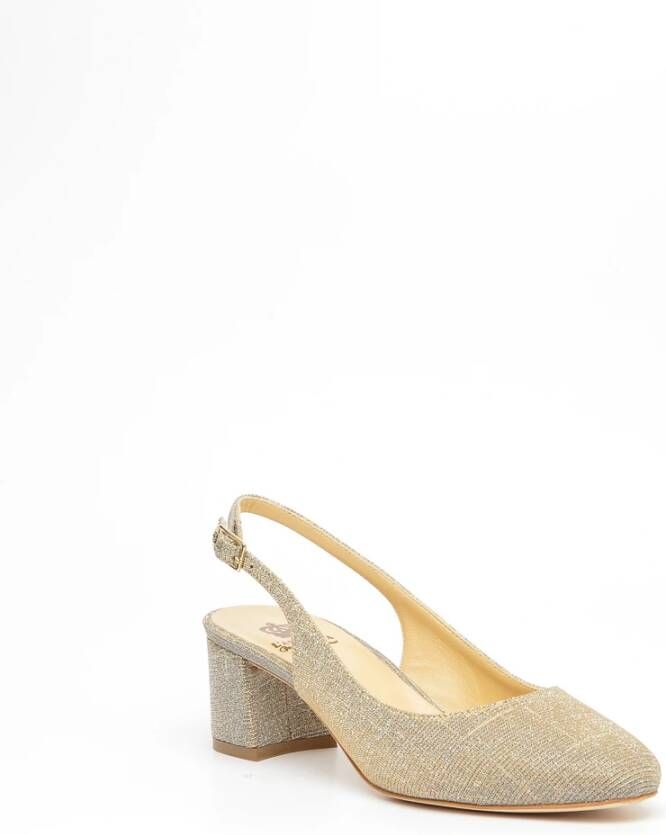 L'arianna Glitter Slingback in Zilver en Goud Yellow Dames