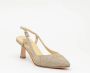 L'arianna Gouden Lurex Slingback Sandalen Yellow Dames - Thumbnail 2