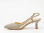 L'arianna Gouden Lurex Slingback Sandalen Yellow Dames - Thumbnail 3