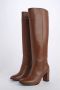 L'arianna Hoge Nappa Leren Laars Brown Dames - Thumbnail 2